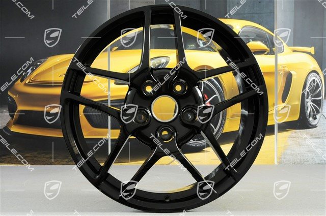 19" felga Carrera S II, 8J x 19 ET57, czarny połysk