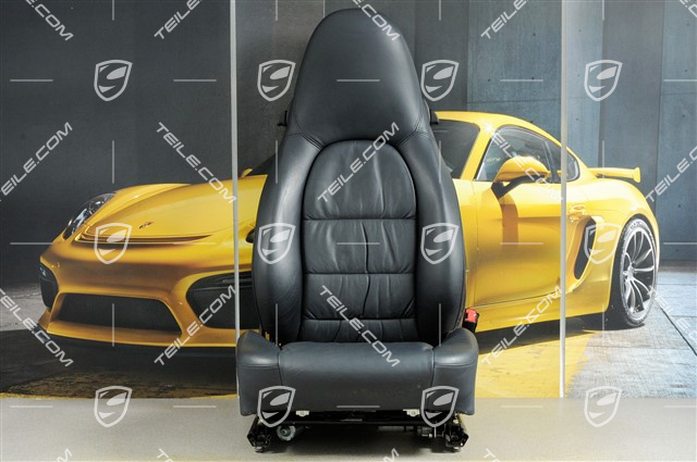 Seat, el adjustable, leather, Metropole blue, Draped, damage, R