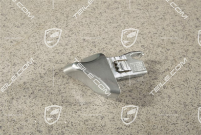 Seat tilting handle / control button, Galvano silver, R