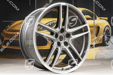 20" wheel rim "Macan Turbo", 9J x 20 ET26, BORBET, Titanium