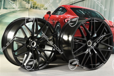 21" komplet felg RS Spyder Design II , 9,5J x 21 ET27 + 10J x 21 ET19, czarny półmat