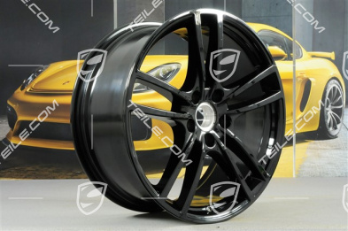21" Felge Cayenne Turbo, 9,5J x 21 ET46, schwarz hochglanz