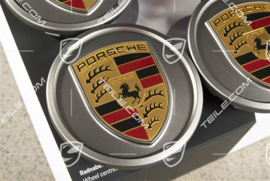 Radzierdeckel Satz (4 Stück), Platinum-Seidenglanz/Platinum-Seidenglanz