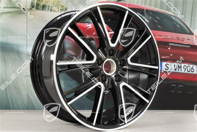 21" Felga Panamera Exclusive, 9,5J x 21 ET71, czarny wysoki połysk