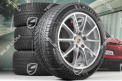 20" Cayenne COUPE Design Winterräder Satz, Felgen 9J x 20 ET50 + 10,5J x 20 ET55 + Michelin Winterreifen 275/45 R20 + 305/40 R20, mit RDK-Sensoren