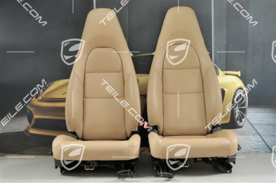 Sitze, leather Luxor Beige, set (L+R)