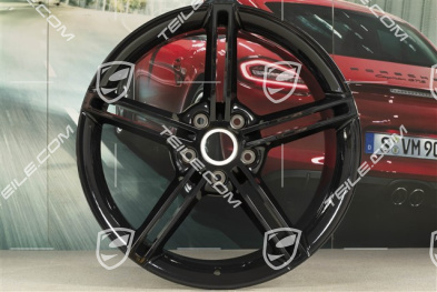 21-inch wheel rim Mission E Design, 11,5J x 21 ET66, Jet Black metalic