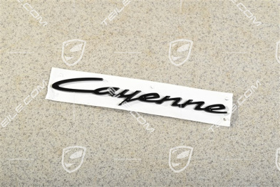 "Cayenne" Emblem / logo, High Gloss Black