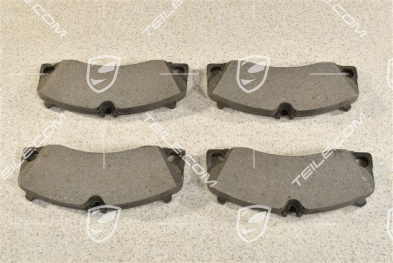 Front brake pad set, PCCB, L+R