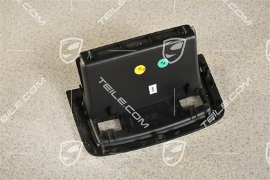 Blende / Ablage Sitzheizung, Mittelkonsole hinten, Zierleiste Satin-Aluminium