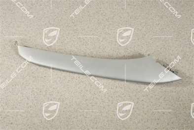 4 / 4S Facelift, Disc / cover upper for front bumper retaining frame, Titanium metallic, R