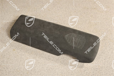 Armlehne/ Mittelkonsole, Deckel / Blende, Alcantara mit geprägtem Porsche Wappen, Schwarz
