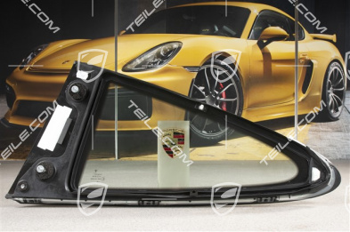 Rear Side window, polycarbonate, Rally black, GT3RS / 911R, R