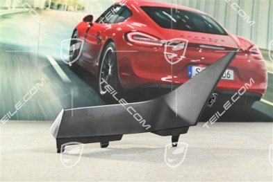 Front bumper Cover trim, Black, R