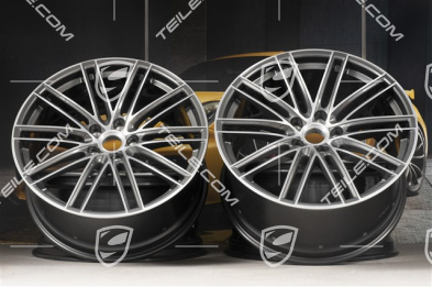 22-inch wheel rim set, Turbo IV, 10J x 22 ET48 + 11,5J x 22 ET61, standard SUV
