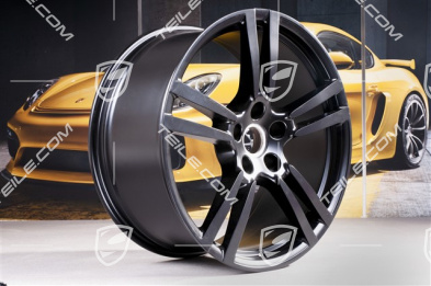 21" Felgensatz Turbo II, Satin Schwarz , 4 Felgen 10J x 21 ET50