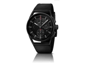 Porsche Design Sport Chrono Subsecond, 1919 Collection, Titanium + Fahrzeugleder, Durchmesser 42mm, in Schwarz