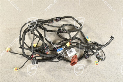 Wiring harness front bumper, Extended and crash-active pedestrian protection
