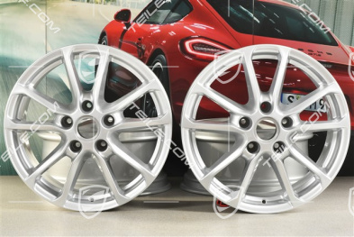 18'' Felgensatz Cayenne Facelift 2014->, 8J x 18 ET 53, Brilliantsilber