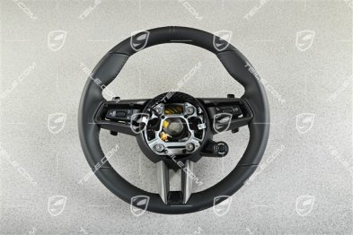 PDK, Multifunktions-Sportlenkrad aus Leder/Carbon, schwarz Sport Chrono Paket Plus, beheizbar