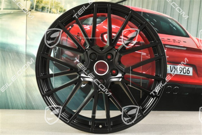 22-inch wheel rim set RS Spyder, 10J x 22 ET48 + 11,5J x 22 ET52, black satin-matt, for Cayenne Coupé