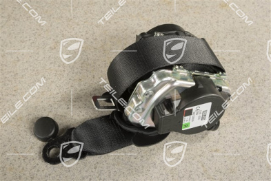 Seat belt, Front, Black, R