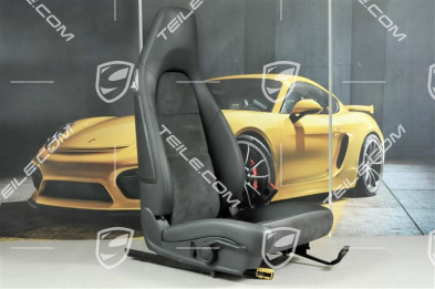 Sitz, manual einstellbar, Kunstleder-Alcantara, schwarz, R