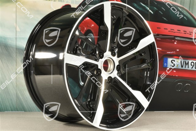 21" Felga Taycan Exclusive Design, 11,5J x 21 ET66, wersja Carbon (nie zawiera osłon karbonowych), tylna, R