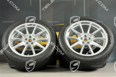 20" "Macan SportDesign" Winterräder Satz, Felgen 9J x 20 ET26 + 10J x 20 ET19 + NEUE Michelin Winterreifen 265/45 R 20 + 295/40 R 20, mit RDK-Sensoren