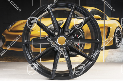 21" Felge Carrera S, 11,5 J x 21 ET67, schwarz seidenmatt