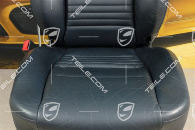 Sitz, manual einstellbar, Heizung, Leder/Kunstleder, Metropolblau, L