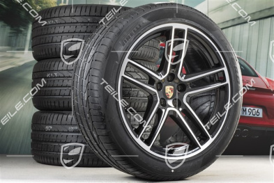 20-inch Turbo summer wheels set, rims 9J x 20 ET26 + 10J x 20 ET19 + Pirelli summer tyres 265/45 R20 + 295/40 R20, with TPMS