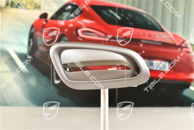 Cover trim / rosette for seat tilting handle / control button, Silvergrey Metallic, L
