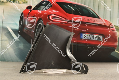 Air guide / duct, black matte, Sport Design Package, R