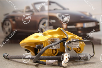 Fixed calliper, PCCB, GT2/GT3, yellow, L