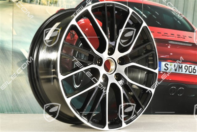21" Panamera Exclusive Design Sport Felge, 9,5J x 21 ET71, schwarz hochglanz