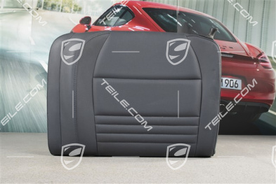 Back seat backrest, Rear, Leatherette, Metropole blue, Coupe, L