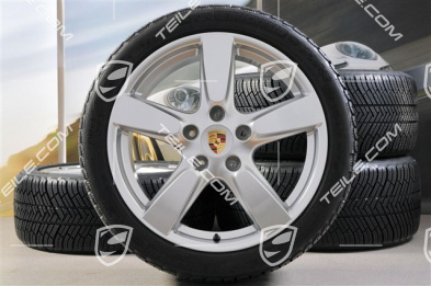 19" Winterräder Satz Cayman S, 8J x 19 ET57 + 9,5J x 19 ET45, Reifen Michelin Pilot Alpin 4 235/40 R19 + 265/40 R19, ohne RDK-Sensoren