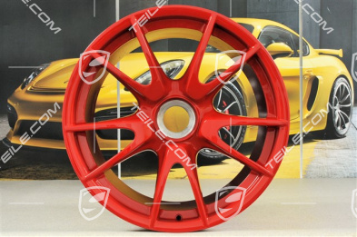 19-inch GT3 wheel, central locking, 12J x 19 ET63, Guards Red