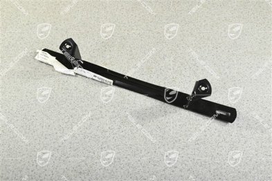 Front bumper number plate support bracket