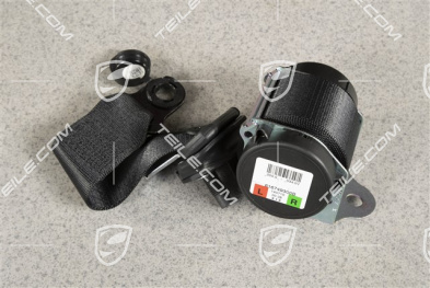Seat belt, rear, black, L=R