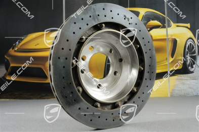 PCCB ceramic disc brake, yellow calliper, L