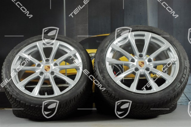 19" Boxster S Winterräder Satz, Felgen 8J x 19 ET57 + 10J x 19 ET45 + NEUE Michelin Pilot Alpin 4 Winterreifen 235/40 R19 + 265/40 R19