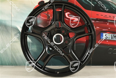 19-inch Carrera S, S+M, wheel, 11J x 19 ET51, black high gloss