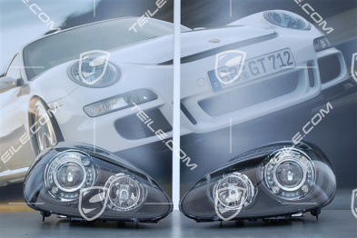 Xenon headlight, Turbo, with daytime running light, SportDesign package, BLACK inside panel, set (L+R)