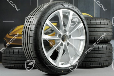 19" Boxster S Sommerräder Satz, Felgen 8J x 19 ET57 + 10J x 19 ET45 + NEUE Pirelli P Zero Sommerreifen 235/40 R19 + 265/40 R19