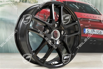 17" Felge Cayman, 6,5J x 17 ET55, schwarz hochglanz