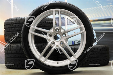19-inch Carrera winter wheel set, 8,5J x 19 ET54 + 11J x 19 ET69 + NEW Pirelli winter tyres 235/40 R19 + 285/35 R19, with TPMS