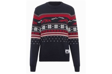 Unisex knitted jumper – Christmas design, size XS