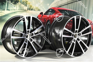 22" Felgensatz Cayenne Coupe Sport Design, 10J x 22 ET48 +11,5J x 22 ET52, schwarz hochglänzend